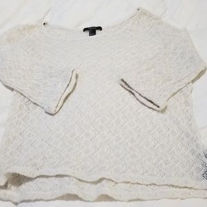 Light Cream Crochet Sweater